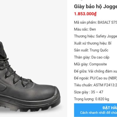 GIÀY BẢO HỘ JOGGER BASALT